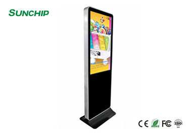Pojemnościowy panel LCD Wolnostojący wyświetlacz cyfrowy do supermarketów / centrów handlowych