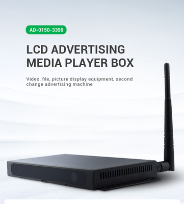 Reklama LCD HD Media Player Box Materiał metalowy System operacyjny Android 7.1